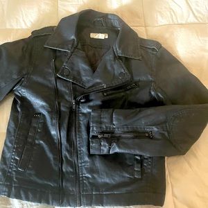 Kids Waxed cotton Moto jacket from H&M 11-12